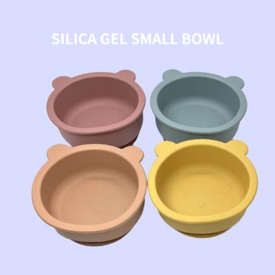 China Cute Disposable Toddler Kids Silicone Tableware Panda Shape Baby Feeding Bowl Self Feeding Suction Silicone Baby Bowl Sets for sale