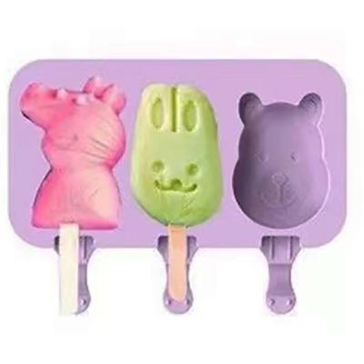 China 2022 New Manufacturers Viable and Well Stocked One Piece Ice Cream Mold with Cover and Stick Silicone Ice Cream Stick DIY Homemade Mold for sale