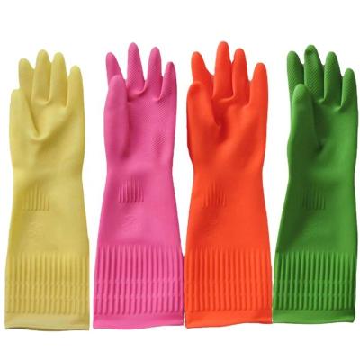 China Flexible Latex Household Cleaning Gloves Widely Used Kitchen Washing Gloves Washing Car Gloves for sale