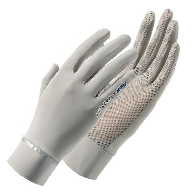 China Breathable/Sunscreen/Mesh 2022 Silk Gloves Women's Summer Ice Sunscreen Sunscreen Clamshell Touch Screen Anti-UV Gloves Anti-UV Thin Outdoor Riding Motors for sale