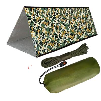 China Camper Hiking Portable Outdoor Emergency Canvas Waterproof Traveling Tent for sale