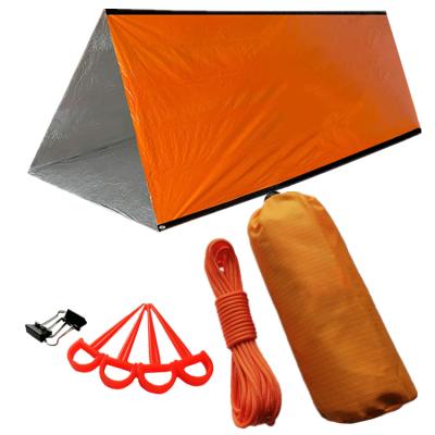 China Camping Hiking NASA PE Tarpaulin Material Tent Traveling Outdoor Waterproof Camping For Family for sale