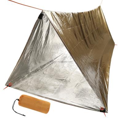 China 95% Heat Reflected Body Heat Ultralight Camping Bivvy Returns Survival Tent Emergency Shelter Rescue Tent for sale