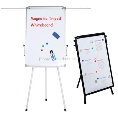 China White Board Magnetic Standard Portable Tripod Flipchart Easel Office and School Supplies KBW for Office School Home for sale