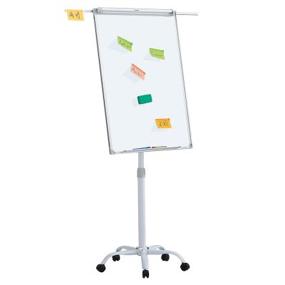 China KBW Whiteboard Flipchart Movable Height Adjustable Stand Magnetic Whiteboard Easel With Paper Clip For Office School Meeting 90x60/100x70 for sale