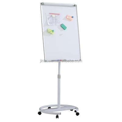 China Hot Selling Office/Classroom/Home KBW Heavy Duty Movable Flip Chart Magnetic Easel Whiteboard Height Adjustable Stand with Wheels for School Office Home for sale