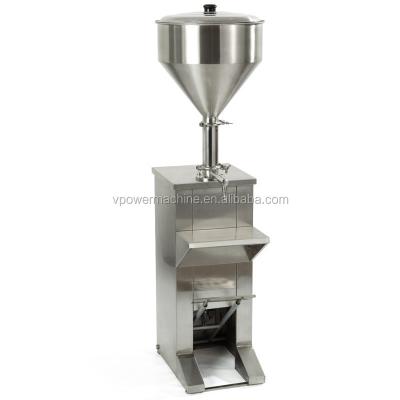 China APPAREL Guangzhou factory manual vertical liquid and pasty liquid filling bottling machine for ice cream and peanut butter for sale