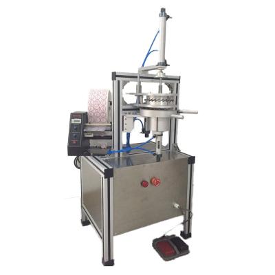 China Manufacture Chemical Semi-automatic Solid Toilet Cleaner Pleated Packing Machine Hotel Soap Wrapping Machine for sale