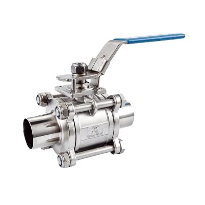 China General Tri Clamp Steel Ball Valve SS304 SS316 Welded Butt Welded 3pc Ball Valve 1000 Stainless Mounted Ball Valve for sale