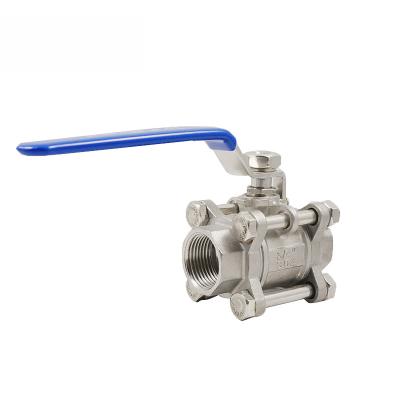 China DN100 SS304 SS316 General Professional Custom Tri Flange Roller Ball Valve DN15 to DN100 SS304 SS316 3pc Stainless Steel Flange Ball Valve 1000 for sale