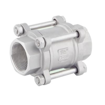 China General Wholesale 3pc SS Spring Vertical Check Valve With FNPT for sale