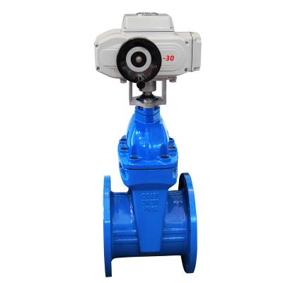 China General Multi-Turn Actuator Resilient Seated Ductile Iron Motorized Gate Valve Actuator for sale