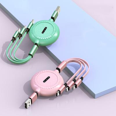 China New Mobile Phone Cable USB Fast Charging Mobile Phone Charging 3 in 1 Data Cable for sale