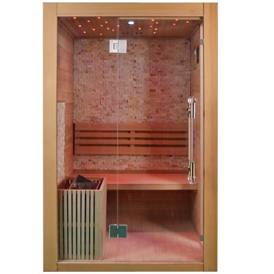 China Traditional Outdoor Wooden Infrared Sauna Room Carbon Fiber Computer Control Panel Computer Control Panel Tourmaline Home Sauna Wood Sauna Room for sale