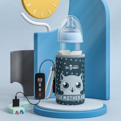 China PVC Free 3In1fast Multifunction USB Thermostat 300ml Portable Smart Baby Milking Infant Bottle Constant Temperature Suit for sale