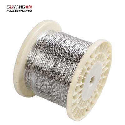 China 304 7x7 7x19 High Tension Stainless Steel Wire Rope 0.3mm- 25mm Stainless Steel FABRICATION Cable for sale