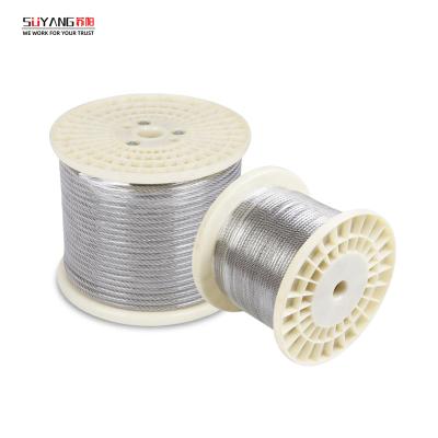 China 304 High Tension 7*7 Stainless Steel Wire Rope 0.65mm Stainless Steel FABRICATION Cable for sale