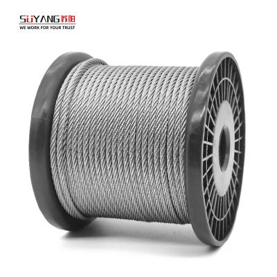 China 304 Non-Magnet Stainless Steel Wire Rope 7*7 1.5mm Stainless Steel FABRICATION Cable for sale