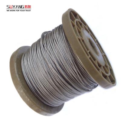 China 304 Stainless Steel Wire Rope 7x19 6mm- 14mm Stainless Steel FABRICATION Cable for sale