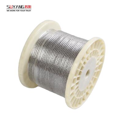 China 304 Good Hardness 1*7 High Tension Stainless Steel Wire Rope 0.45.mm Stainless Steel WORKMANSHIP Cable for sale