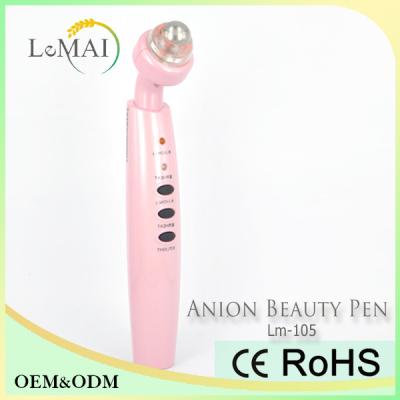 China 2 Shifts Rechargeable Eye Massage Pen Anion Beauty Pen White Pink Blue for sale