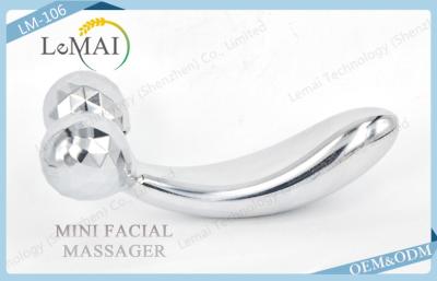 Κίνα Διπλό μίνι πρόσωπο Massager ομορφιάς κυλίνδρων/χέρι - κρατημένο του προσώπου Massager προς πώληση