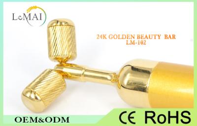 China Massager de vibração do rolo da cara do elevador facial pessoal/pulso dourado barra 24k da beleza à venda