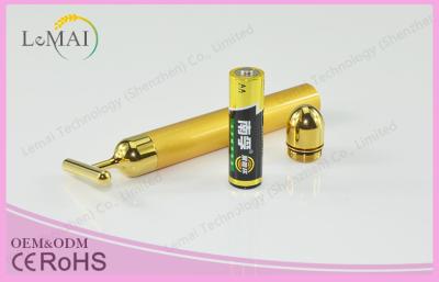 China Portable T Shape Wrinkle Removal 24k Golden Pulse Beauty Gold Bar , Compact for sale