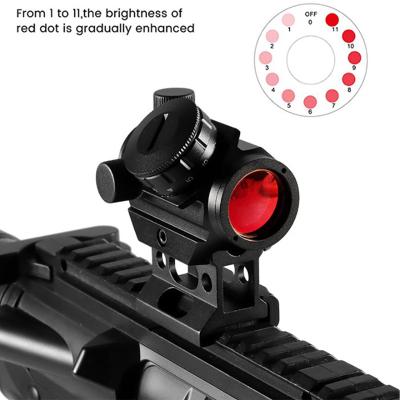 China Red Dot Sight Optics Sight Tactical Red 1X40 Riflescope Illuminated Red Green Dot With 11/20mm Rail For Hunting 100X82X53mm for sale