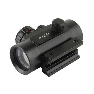 China New 1x40RD Optical Hunting Red Dot Scope With 11/20 Mm 115X76X65mm Switchable Guide Rail for sale