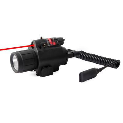 China Amazon Hot Detachable Custom Rail Torch Dot Lase Flashlight Combo Tactical LED Flashlight Mount Red with Remote Switch 91X41X54mm for sale