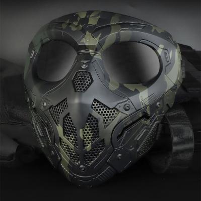 China Full Covered Tactical Lurker Mask Shooting Hunting Paintball Mask Men Full Face Airsoft Cycling Raising Comfortable CS Hunting Military Mask for sale