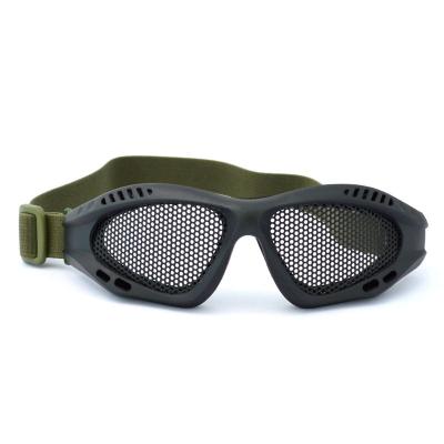 China Outdoor Paintball Goggs Outdoor Paintball Goggs Hunting Net Eyewear Tactical Goggles Airsoft Sport Metal Mesh Glasses for sale