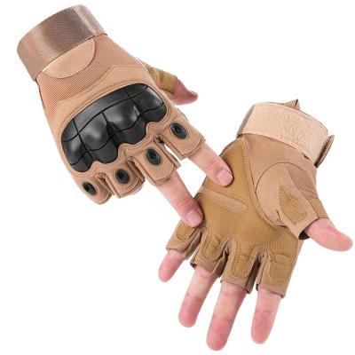 China Tactical Hard Knuckle Fingerless Outdoor Cycling Motorcycle Shooting Glovs Pulling Tactical Glovs For Men for sale