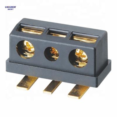 China PA66 12.5mm Pitch Terminal Block, 3 Pin Terminal Block Connector, Barrier Terminal Block for sale