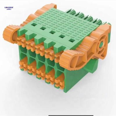 China PA66 PCB Spring Terminal Block, Type Terminal Block, Spring Terminal Block KF12EDHF-3.5 for sale