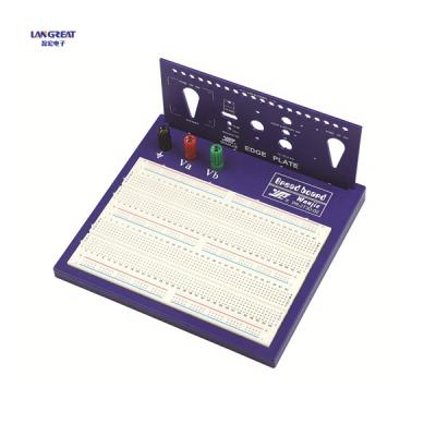 China 1580 point round hole test breadboard LE-BB26 for sale