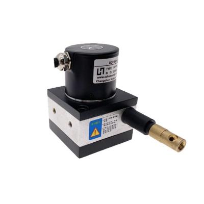 China Position Sensor 50*50mm Size 0-10V 0-10K Output Linear String Potentiometer Draw Wire Encoder 0-1000mm for sale