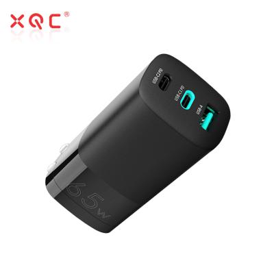 China GaN Technology 65W Mini Wall USB Fast Charger 3.0 Charging MI 65W Fast Charger With GaN Tech for sale