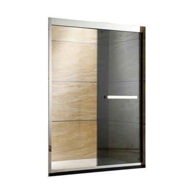 China OEM Modern Design Shower Room Tempered Glass Bathroom Sliding Shower Door Customized Handle Hardware D76 New Small 2022 for sale