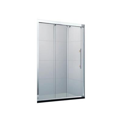 China OEM D56 2022 New Design Bathroom Modern Customized Shower Room Tempered Glass-to-Glass Shower Sliding Door Small Handle for sale