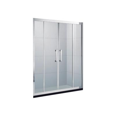 China OEM D53B 2022 New Design Bathroom Modern Customized Shower Room Tempered Glass Sliding Shower Glass Door Small for sale