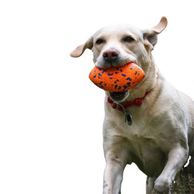 China Professional Sustainable Supplier Rugby Chewing Ball Etpu Bite Resistant Molar Bite Dog Toy for sale