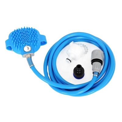 China Best Quality Outdoor Shower Bath Brush Dog Silicone Shower Viable Promotional Pet Shower Head for sale