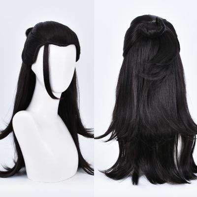 China Harajuku Wig Jujutsu Kaisen Character Geto Suguru Cos Wig Long Hair Synthetic Layered Anime Cosplay Wig for sale