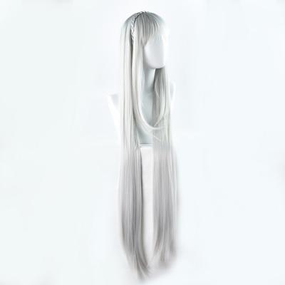 China World of Harajuku Wig Zero White Hair Emilia Synthetic Wigs Anime Cosplay Anime Wigs 100cm Long for sale