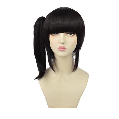 China Cheap Synthetic Harajuku Wig Demon Slayer Costume Anime Tsuyuri Kanao Afro Hair Afro Cosplay Wigs With Bangs for sale