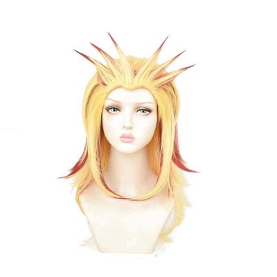 China Harajuku Synthetic Wig Demon Slayer Rengoku Kyoujurou Cosplay Party Wigs Long Hair Yellow Ombre Wigs Anime Character for sale