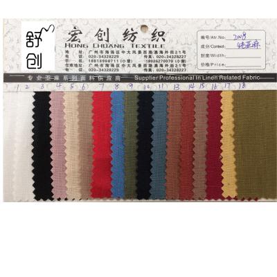 China Plain Plain Dyed 100% Linen Fabric For Jackets for sale