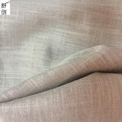 China Pleasant Comfortable Touch Feeling Linen Woven Viscose Blended Fabric For Cloth for sale